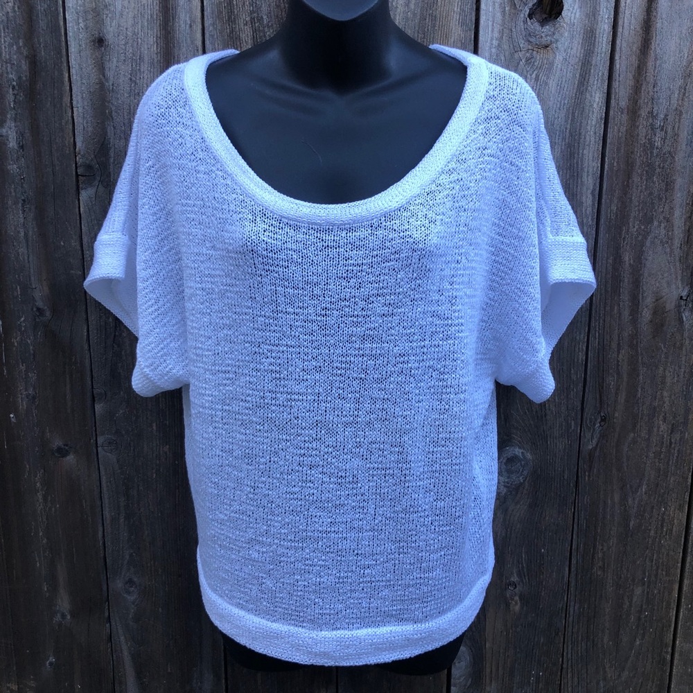 White knit top